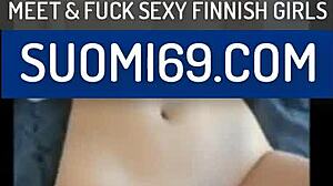 Pareja amateur de Finlandia tiene sexo íntimo frente a la cámara